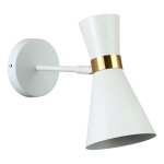 Barcelona led - applique murale de style scandinave 'melissa' 29x25cm - blanc et dor�
