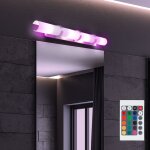 Applique murale avec t�l�commande applique dimmable lampe de salon lampe de salle de bain, m�tal chrom� ...