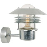 Applique murale vejers up acier galvanis� acier galvanis�, h. 23 - ip54 - e27 / nordlux ext�rieur