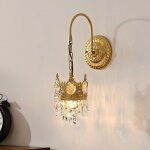 Applique murale en verre cristal - applique murale boho vintage �clairage d�coration murale int�rieure ...