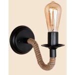 Applique murale vintage, corde de chanvre e27 rétro applique murale interieur pour couloir loft chambre(sans ... Applique murale vintage, corde de chanvre e27 rétro applique murale interieur pour couloir loft chambre(sans ...