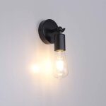 Appliques murales vintage industrielle e27 edison ampoules douille lampe de chevet support de lampe r�glable ...