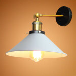 Applique murale vintage industrielle e27 lampe de plafond en m�tal plafonnier en forme chapeau r�glable ...