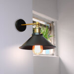 Applique murale vintage industrielle lampe de plafond en m�tal luminaire abat - jour r�glable e27 �22cm ...