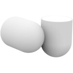 Applique, applique orientable ios de mantra blanc en plastique mantra