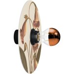 Applique ou plafonnier avec abat - jour � motifs floraux 'blossom haven' - etanche ip44