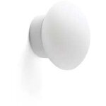 Faro nubo 12cm appliques murales globe blanc mat, opale ip44 2700k