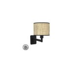 Abrila akunadecor lampe murale from wall fashion black with canopy lampshade