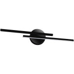 Applique de salle de bain au - dessus du miroir gracja led 2x7w 4100k ip44 noir