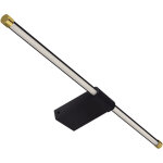 Applique de salle de bain au - dessus du miroir paso led 14w 4100k ip44 noir