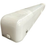 Applique sdb fluo 1x24w tanche polycarbonate 816mm avec tube t5 protection  vis antivol ip44 ik07 fluolux ...