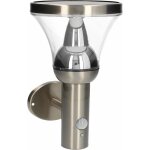 Arev - arlux lighting applique solaire bastide 6w 600lm detecteur de mouvement - inox