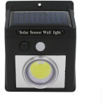Applique solaire led avec d�tecteur cr�pusculaire et d�tecteur de mouvement noir 7500k 20000h 7hsevenon ...