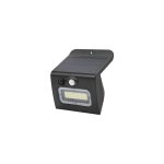 Applique solaire led egoda avec d�tecteur de mouvement et cr�pusculaire 3w 3000 - 4000 - 6500k noir