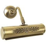 Applique pour tableau en laiton massif e14 20 cm de large en bronze brillant lampe pour tableau art nouveau ...