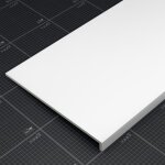 Appui de fen�tre pvc l. 40 cm x �p. 9 mm - blanc - 80 cm