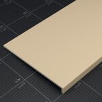 Appui de fen�tre pvc l. 40 cm x �p. 9 mm - sable - 160 cm