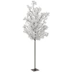 Fric lights and christmas - arbre extrieur blanc 300 led blanc chaud h200cm - feeric lights & christmas ...