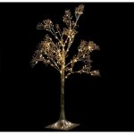 Dco de nol arbre lumineux bouquet dor 114 led blanc chaud h 90 cm - feeric christmas