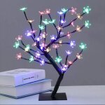 Arbre lumineux, lampe led sakura  fleurs, branches rglables, 48 ledadapte  la dcoration de la pice ...