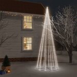 Arbre de noël cône 732 led blanc froid 160x500 cm Arbre de noël cône 732 led blanc froid 160x500 cm