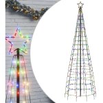 Vidaxl ? sapin de no�l lumineux 300 cm ? 570 led color�es ? adaptateur �conomique ? 8 effets lumineux ...