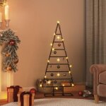 Arbre de noël en métal pour décoration noir 125 cm Arbre de noël en métal pour décoration noir 125 cm
