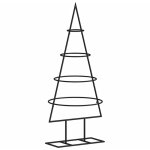 Arbre de no�l en m�tal pour d�coration noir 60 cm vidaxl