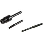 Arbre porte trepan sds - plus 100 mm 1 / 2 bsp avec chasse cone et foret de centrage Arbre porte trepan sds - plus 100 mm 1 / 2 bsp avec chasse cone et foret de centrage