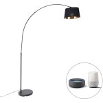 Arc - led dimmable lampadaire variateur inclus - 1 lumi�re - h 176 cm - noir - moderne - �clairage int�rieur ...