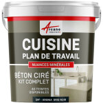 Arcane industries - béton ciré cuisine, plan de travail, crédence, évier sol et mur revêtement mural ... Arcane industries - béton ciré cuisine, plan de travail, crédence, évier sol et mur revêtement mural ...