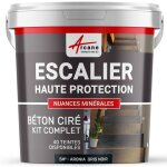 Arcane industries - b�ton cir� escalier, kit complet - 5 m� (en 2 couches) aronia gris noir