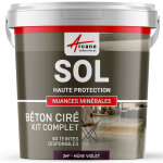 Arcane industries - b�ton cir� sol en kit, primaire et vernis de finition inclus - 2 m� (en 2 couches) ...
