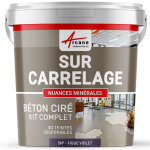 Arcane industries - bton cir sur carrelage, cuisine, salle de bain, mural, sol, plan de travail, dcoratif, ...