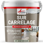 Arcane industries - bton cir sur carrelage, cuisine, salle de bain, mural, sol, plan de travail, dcoratif, ...