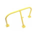 Arceau parking jaune int�gral - arceau anti - stationnement avec serrure int�gr�e