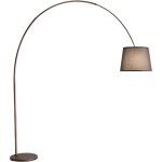 Arche - lampadaire led incurv� en m�tal, 1 ampoule e27 max. 60w, hauteur 230 cm, t�te orientable � 180, ...