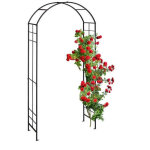 Arche a rosiers en metal noir