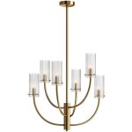 Arco plafonnier néoclassique à bras multiples laiton, abat - jour en verre - maytoni Arco plafonnier néoclassique à bras multiples laiton, abat - jour en verre - maytoni