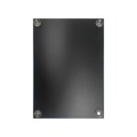 Ardoise double face en pvc noir format a3 (42 x 29, 7 cm) avec fixation ventouses