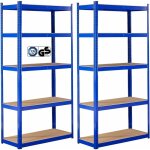 Arebos - 2x tagres pour charges lourdes rayonnage embotable rayonnage atelier