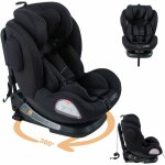 Arebos - fablekids sige auto sige auto pour enfants rotatif  360 isofix 40 - 150 cm noir