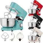 Arebos ? robot p�tissier 1500w ? 2 bols en acier inoxydable 4, 5l et 5, 5l ? 6 vitesses avec fonction ...