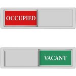 (argent)vacants signe occup� porte coulissante signe ne pas d�ranger toilettes signe signe de bureau ...