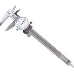 Argenté pied à coulisse à cadran 200mm 8 en acier inoxydable tête précision antichoc et verrouillable ... Argenté pied à coulisse à cadran 200mm 8 en acier inoxydable tête précision antichoc et verrouillable ...