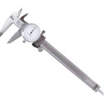 Argenté pied à coulisse à cadran 200mm 8 en acier inoxydable tête précision antichoc et verrouillable ... Argenté pied à coulisse à cadran 200mm 8 en acier inoxydable tête précision antichoc et verrouillable ...