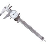 Argent� pied � coulisse � cadran 200mm 8 en acier inoxydable t�te pr�cision antichoc et verrouillable ...