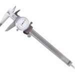 Argent� pied � coulisse � cadran 200mm 8 en acier inoxydable t�te pr�cision antichoc et verrouillable ...