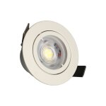 Arlux lighting - kit 3 spots blancs encastrables jade orient. module triac 5w, 2700k, 400lm, �83