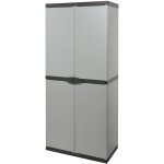 Frankystar ? armoire d'atelier en r�sine 2 portes ? �tages r�glables ? dimensions 68x40xh165 cm ? pour ...